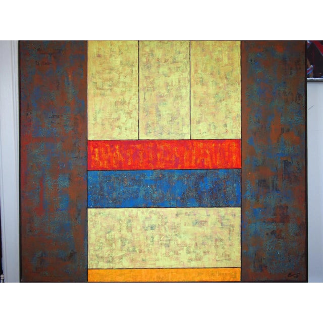 Original Richard Dick Elliott 1975 Abstract Painting For Sale - Image 11 of 11