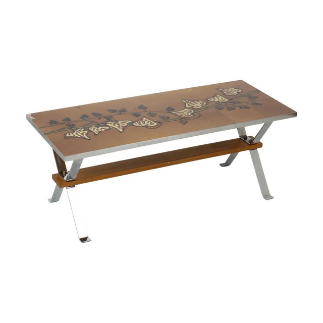 Vintage Ceramic Tile-Top Coffee Table by Adri Belarti, 1970s For Sale - Image 11 of 14