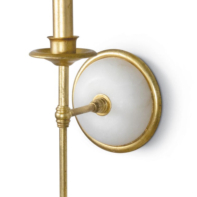 Regina Andrew Fisher Steel Single Sconce, Gold For Sale - Image 4 of 7