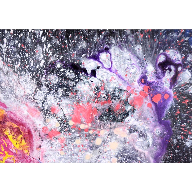 "Cosmic" Abstract Galactic Composition by Charles David Francis For Sale In Monterey, CA - Image 6 of 10