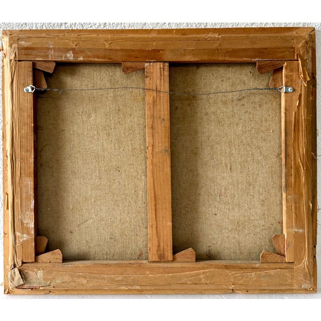 Late 20th Century David Azuz, Israeli French David Azuz Naive Oil Painting Paris Bar Scene Colorful Fauvist, 1975 For Sale - Image 5 of 13