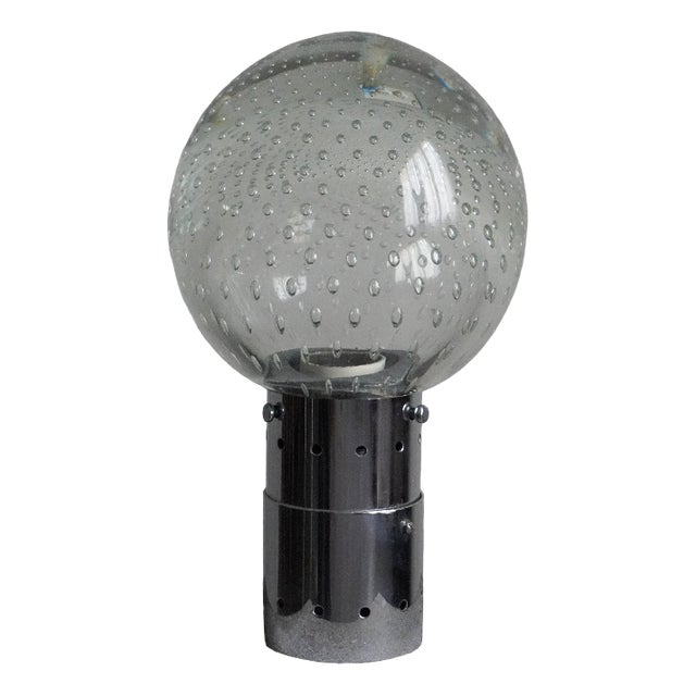 Ceiling Lamp in in Murano Glass and Steel by Gino Sarfatti and Archimede Seguso, 1960 For Sale