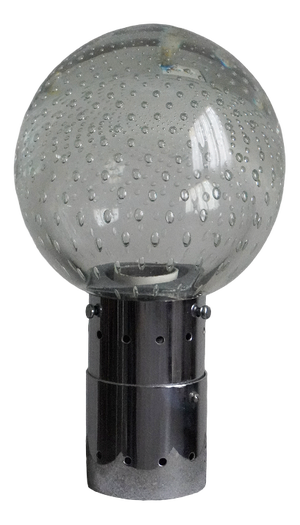 Ceiling Lamp in in Murano Glass and Steel by Gino Sarfatti and Archimede Seguso, 1960
