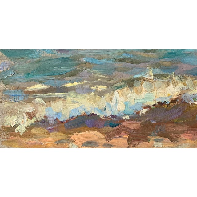 1960s Original Seascape Oil Painting, Ukrainian Artist, 1962 For Sale - Image 5 of 6