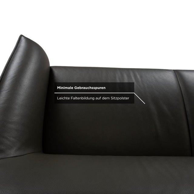 Mayon 3-Seater and 2-Seater Sofas in Dark Green Leather from Leolux, Set of 2 For Sale - Image 9 of 18