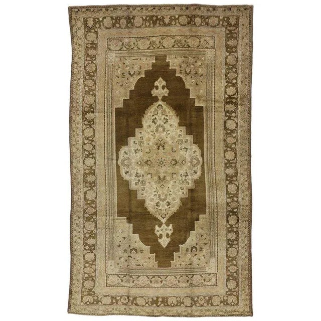 Vintage Mid-Century Turkish Oushak Rug - 7′8″ × 13′2″ For Sale In Dallas - Image 6 of 6