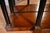 1920s Antique French Empire Flame Mahogany Mirror Back Console Table For Sale - Image 10 of 18