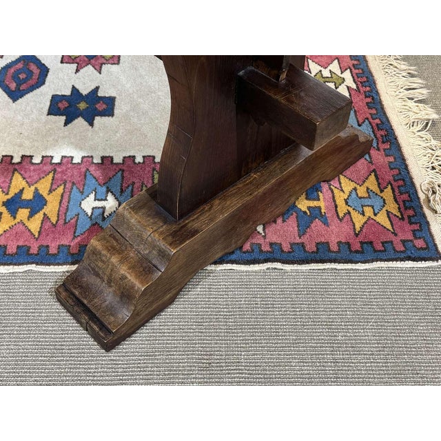 Oak Monastery Table, Early 20th Century For Sale - Image 9 of 17