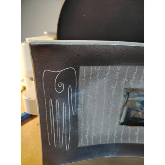 1990s Alejandra Almuelle Pottery Tray For Sale - Image 4 of 6