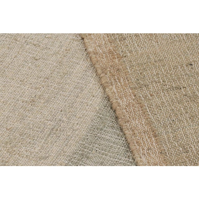 Textile Rug & Kilim’s Abstract Flatweave in Beige With Geometric Patterns For Sale - Image 7 of 7