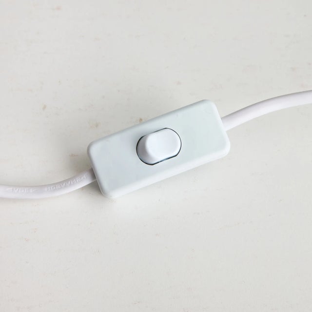 White Ceramic Hemisphere Table Lamp from Perdomello 70, 1970s For Sale - Image 11 of 13