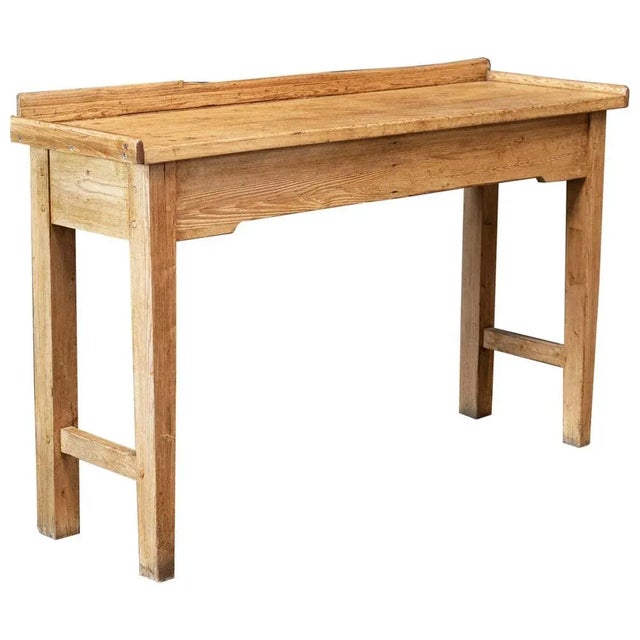 19th Century English Butcher's Bench or Worktable For Sale - Image 9 of 9