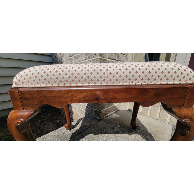 Vintage Ethan Allen Traditional Classics Bench For Sale - Image 13 of 16