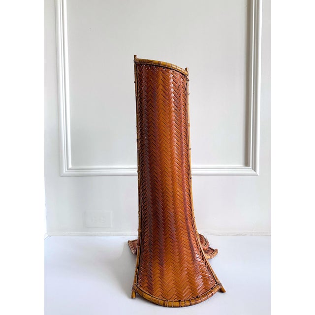 Contemporary Large Striking Japanese Bamboo Sculpture Honma Hideaki For Sale - Image 3 of 18