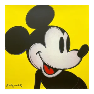 Andy Warhol Vintage 1986 Limited Edition Myth Series Large Fine Art Lithograph Print " Mickey Mouse " 1981