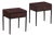 Pair of Contemporary Argentine Leather and Iron Nightstands in the Manner of Jean-Michel Frank For Sale
