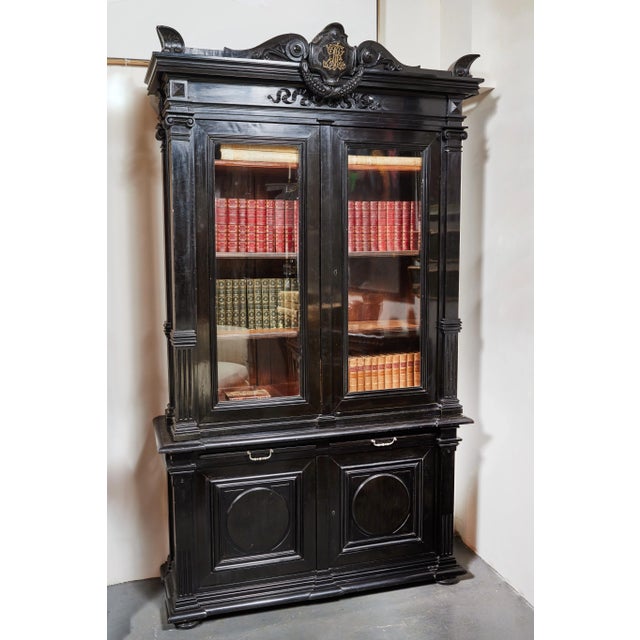 Turn-of-the-Century, Tuscan Bookcases - A Pair For Sale - Image 4 of 10