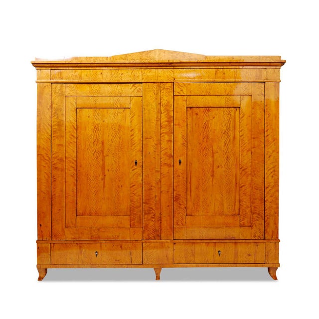 Wood Biedermeier Ash Wood Cabinet, Thuringia, 1820s For Sale - Image 7 of 7