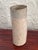 Aldo Londi Late 20th Century Studio Pottery Speckled Stoneware Cylinder Bud Vase With Blue Gray Rim For Sale - Image 4 of 8