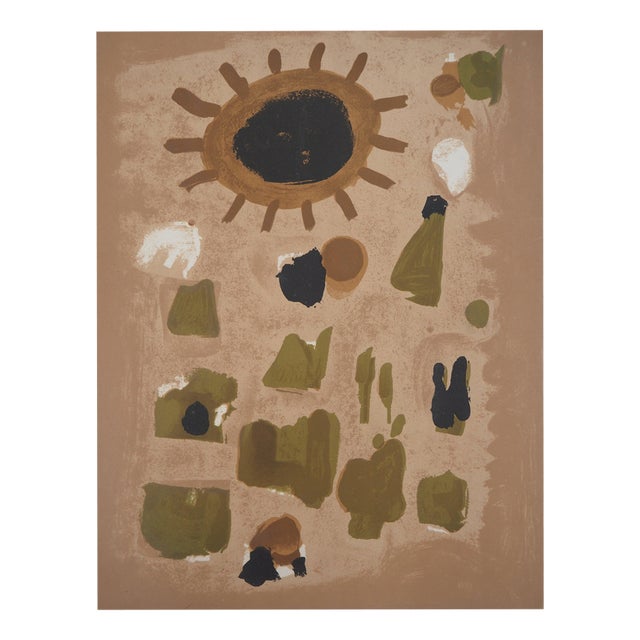 Roger Bissiere, Sunny Landscape, Lithograph For Sale