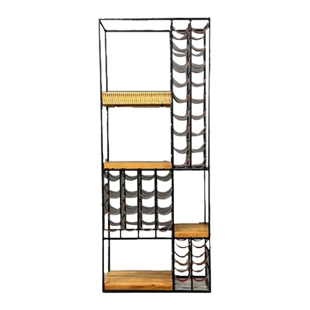 1960s Arthur Umanoff 40 Bottle Wine Rack For Sale