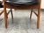 Mid Century Modern Walnut With Black Vinyl Arm Chairs, Pair For Sale - Image 9 of 12