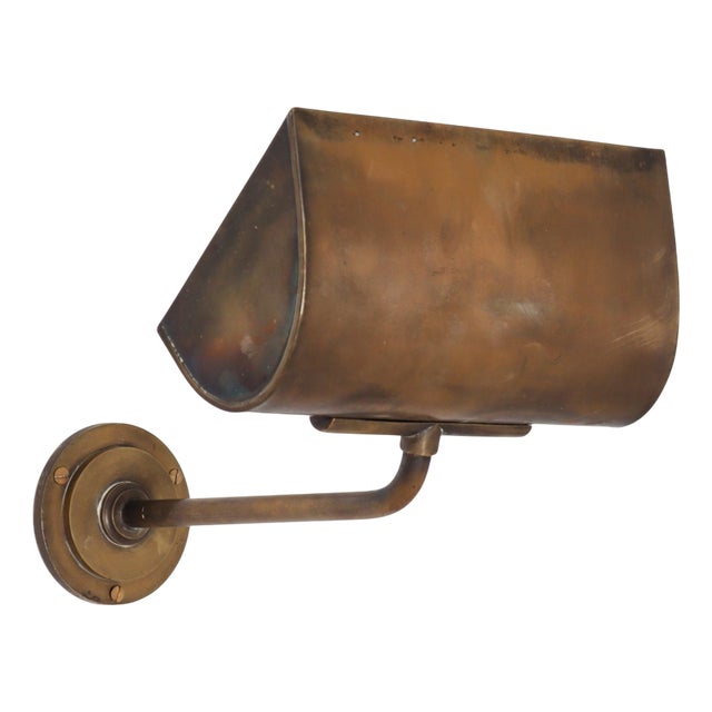 Scandinavian Modern Brass Wall Lamp attributed to Palle Suenson, Denmark, 1930s For Sale
