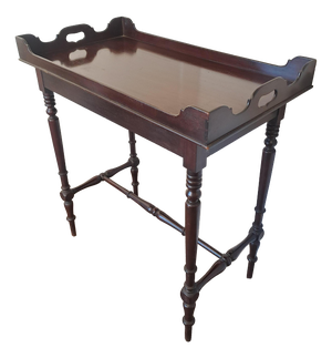 Chippendale Style Mahogany Tray on Stand, 1900s