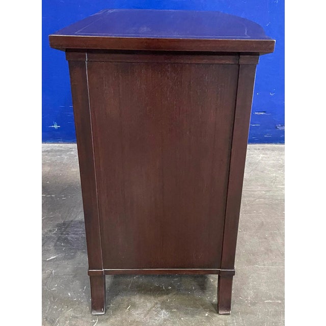 Contemporary Mahogany & Brass Zachary Chest From the Madeline Stuart Collection For Sale - Image 3 of 9