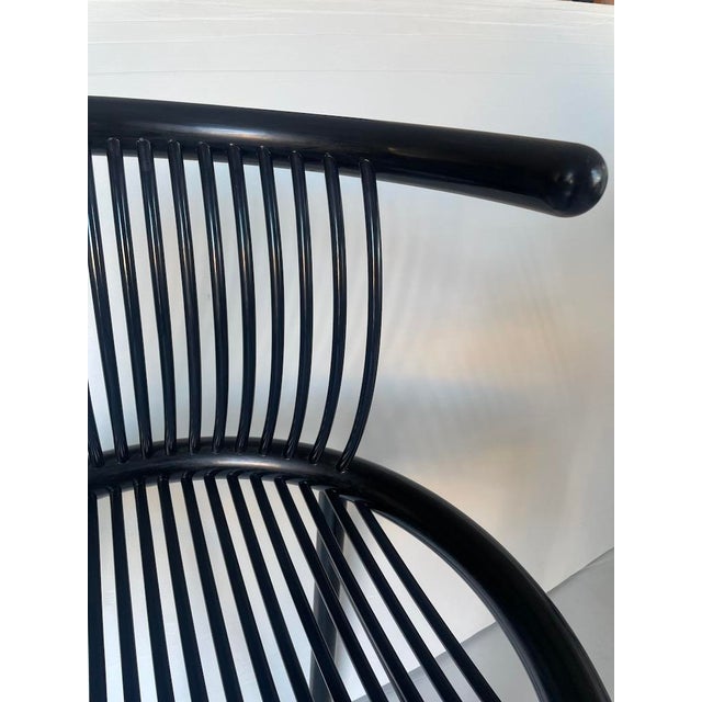 Black Cirque Chairs from Jutta & Herbert Ohl, 1980, Set of 4 For Sale - Image 8 of 14