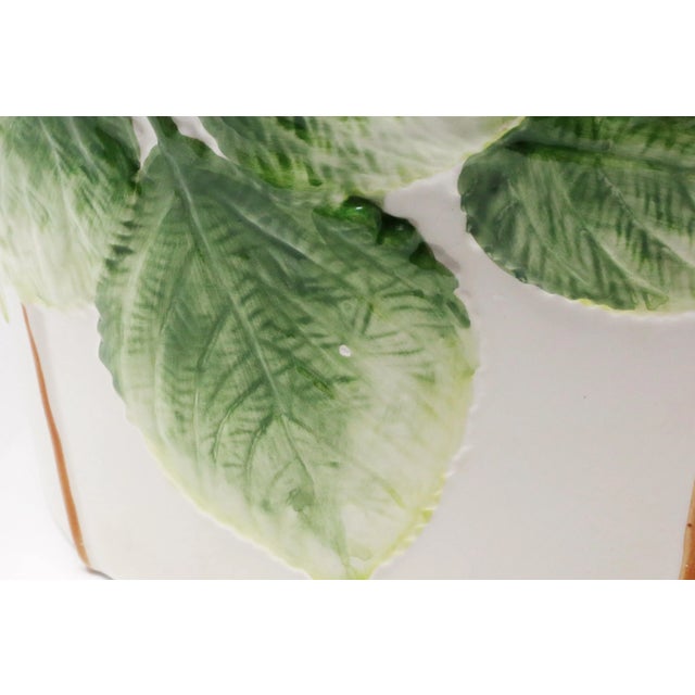 Ceramic Vintage Pink and Blue Hydrangea Planters or Cachepots - Set of 3 For Sale - Image 7 of 12