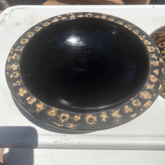 Hollywood Regency 1970s Maitland Smith Lacquer Catch-All/Box For Sale - Image 3 of 4