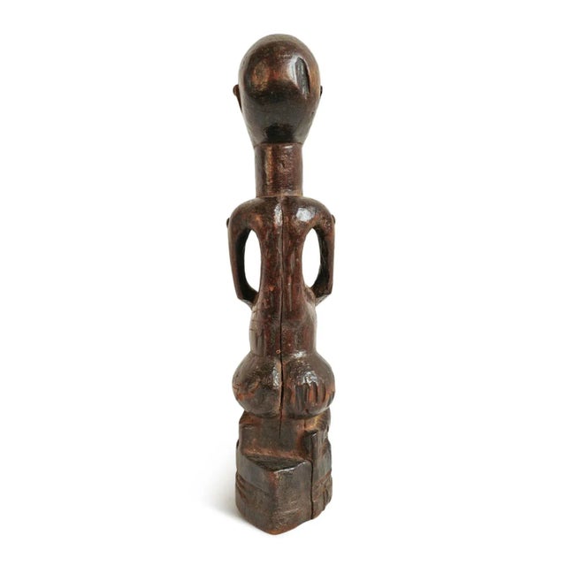 Late 19th Century Vintage Songye Carved Wood Female Figure For Sale - Image 5 of 13