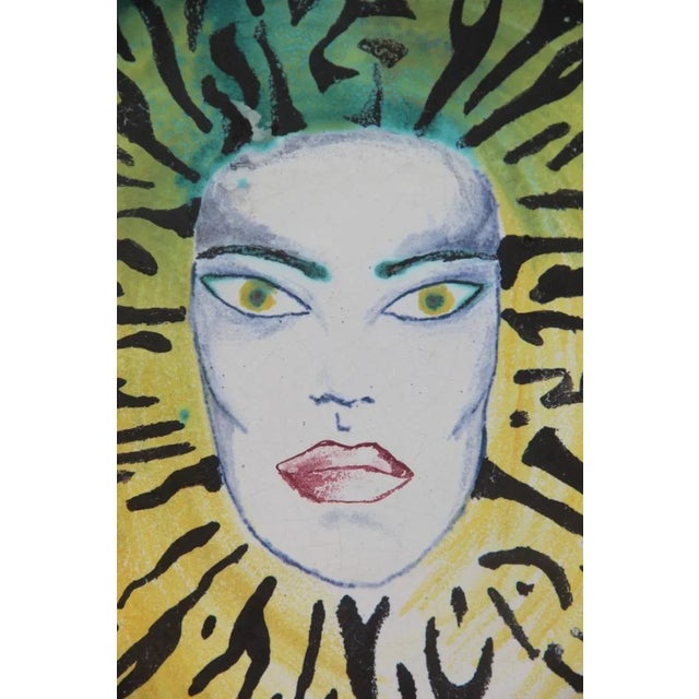 Italian Ceramic Plate, 1980s For Sale - Image 10 of 11