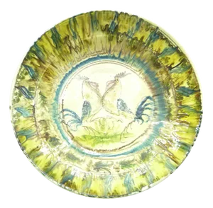 Italy Ceramic Wall Plate in Picasso Style, 1960s