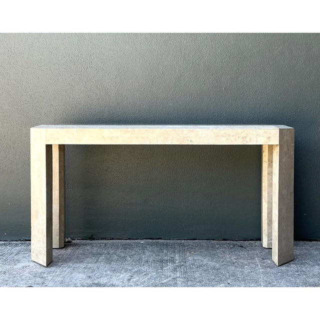 Vintage Tessellated Stone Console Table For Sale In West Palm - Image 6 of 12