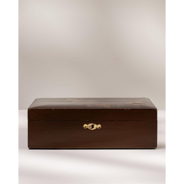 Early 20th Century China Brown Wood Box For Sale - Image 14 of 18