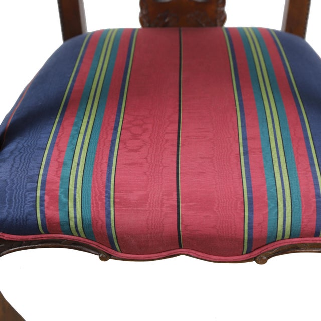 A Pair of Chippendale Arm Chair With and Claw Feet For Sale - Image 10 of 12