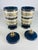 Italian Mid-Century Vintage Cobalt Blue and Gold Italian Porcelain Jars With Lids. For Sale - Image 3 of 11