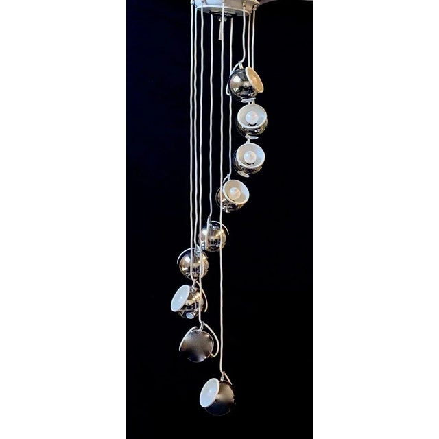 Vintage Italian Chandelier from Reggiani, 1970s For Sale - Image 9 of 12