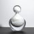 Modern Hand Blown Murano Bottle in Crystal White Large For Sale - Image 3 of 10