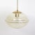Mid-Century Modern Brass and Gold Glass Pendant from Kamenicky Senov, Former Czechoslovakia, 1970s, in Flawless...