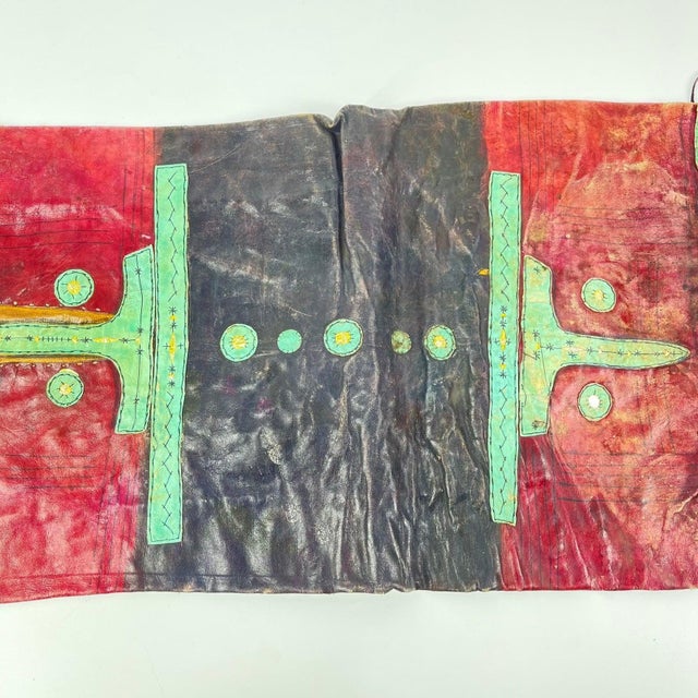 Early 20th Century Tuareg Fringed Leather Camel Panel Mali For Sale In Denver - Image 6 of 8