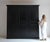 Large Vintage Black Wardrobe For Sale - Image 3 of 18