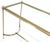 Silver Midcentury Two-Tone Metal Brass and Steel Arch Stretcher Console Sofa Table For Sale - Image 8 of 12