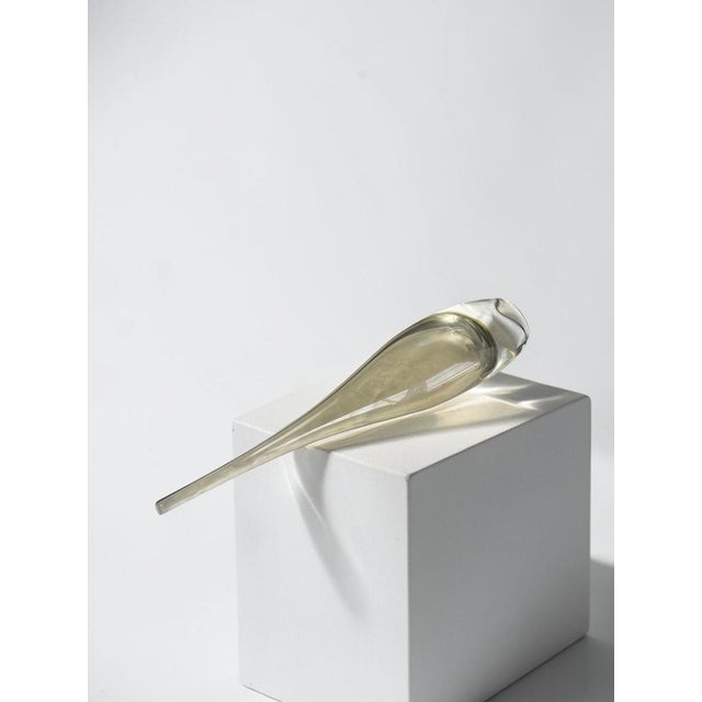 1960s Vintage Art Glass Vase by Bengt Orup for Johansfors, Sweden, 1960s For Sale - Image 5 of 8