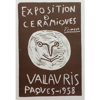 1959 Pablo Picasso 93, Lithograph Expo Ceramiques 1958, Art in Posters, Mourlot For Sale