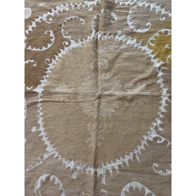 Hand-Embroidered Suzani from Uzbekistan, circa early 1960s. Dimension; 54'' x 58'' inches / 137 x 147 cm / 4'6'' x 4'10''...