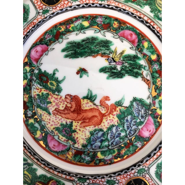 20th century polychrome charger plate.