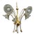 Barovier Murano 5 Arm Twisted Glass Chandelier For Sale
